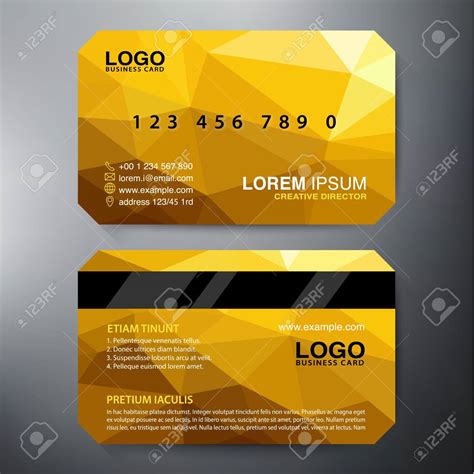 Modern Business Card Design Template. Vector Illustration With Modern Business Card Design ...