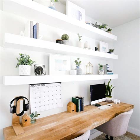 bright white home office space inspiration Office Guest Room, Home ...