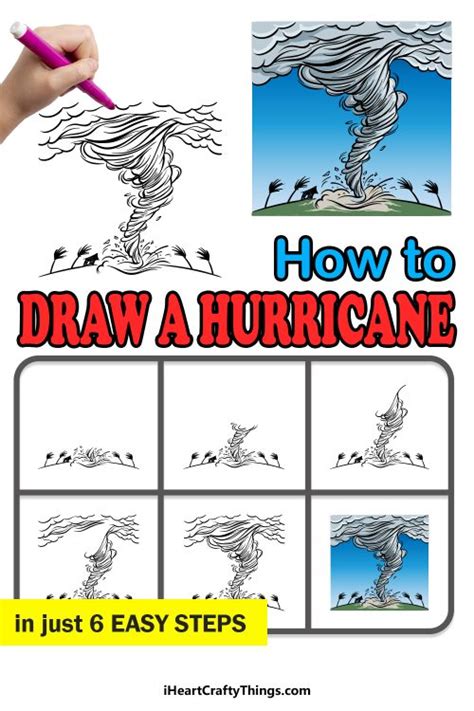 Hurricane Drawing - How To Draw A Hurricane Step By Step