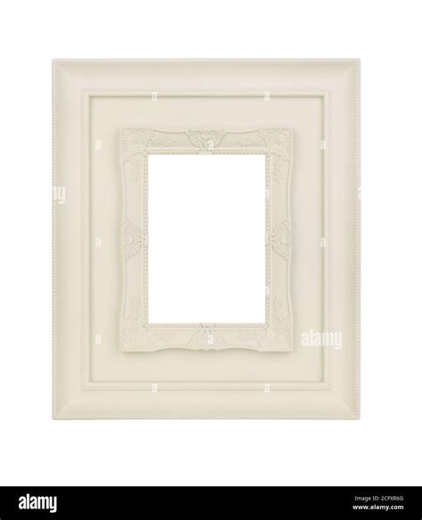 Vintage frame on white background Stock Photo - Alamy