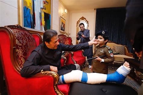 Imran Khan Meets His Cute Little Guardian DSP Mukarram at Zaman Park - Lens