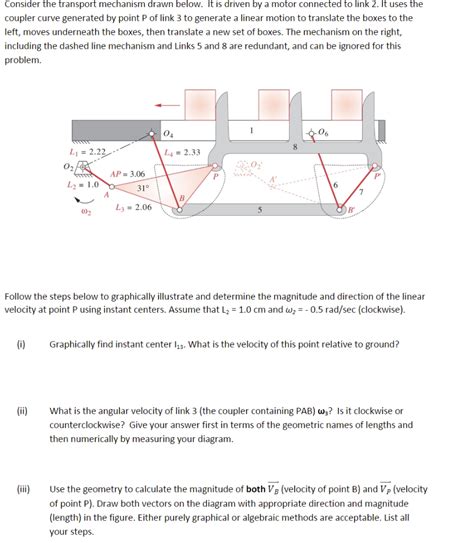 Solved Consider the transport mechanism drawn below. It is | Chegg.com