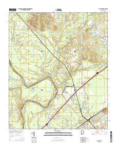 Boligee Canal Topo Map in Greene County, Alabama