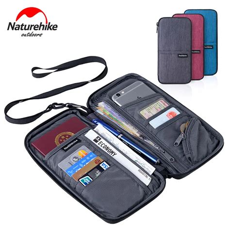 Naturehike Travel Wallet Documents Organizer Zipper Case Family Passports Holder with Wristlet ...