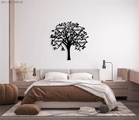 Family Tree Metal Wall Art - BrossHome