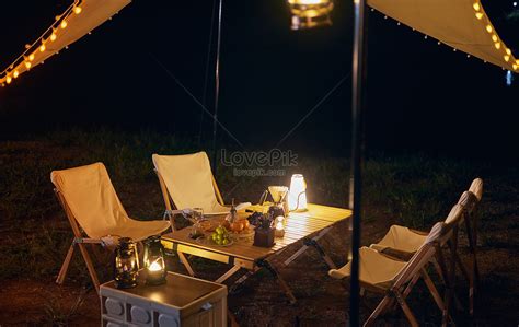 Outdoor Camping Scene At Night Picture And HD Photos | Free Download On Lovepik