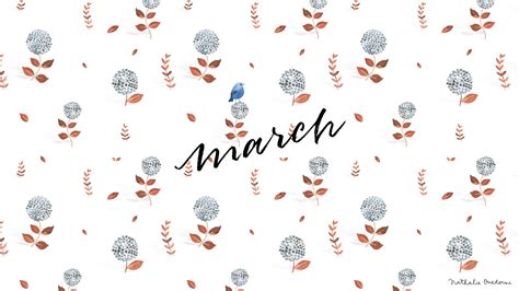 March free Desktop wallpaper — Nathalie Ouederni - Illustration, Design ...