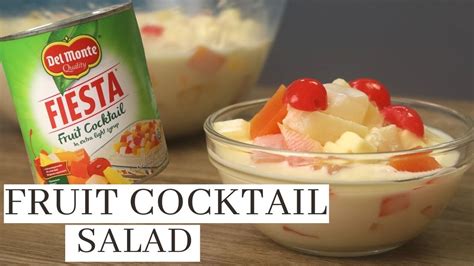 FRUIT COCKTAIL SALAD ( 4 Ingredients Fruit Salad Recipe ) | Recipe Learn