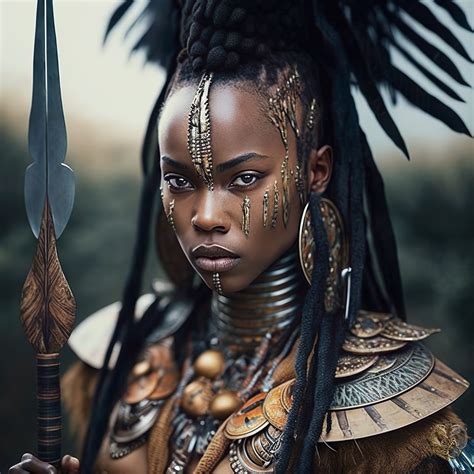 Black Female African Warrior - Etsy