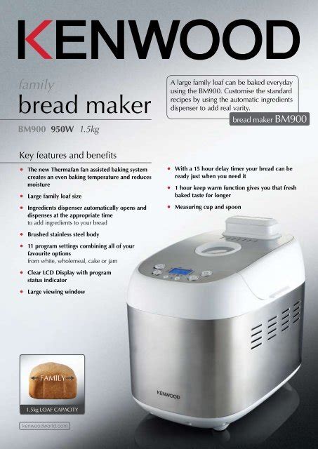 Kenwood Bread Maker Bm450 Recipes