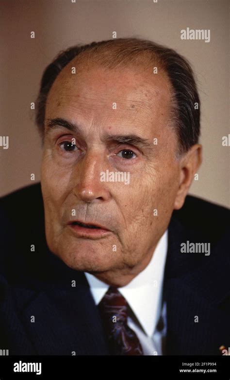 Francois Mitterrand, french President Stock Photo - Alamy