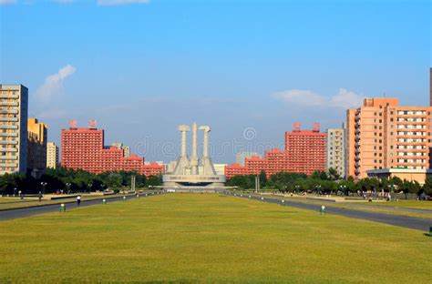 Communist Party Monument, Pyongyang, North-Korea Editorial Stock Image ...