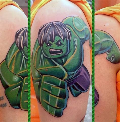 100 Incredible Hulk Tattoos For Men - Gallant Green Design Ideas