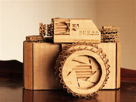 Incredibly Detailed Nikon Camera Made Entirely From Cardboard ...