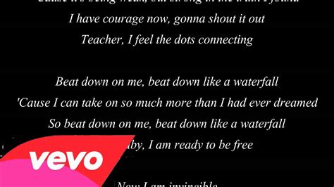 Invincible Kelly Clarkson Lyrics - YouTube