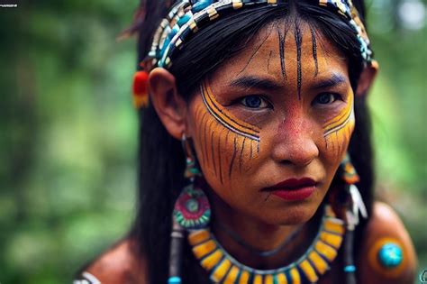 Premium AI Image | Amazon Tribe women with traditional dress and ...