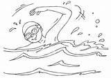 Coloring Pages  To Swim sketch template