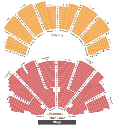 Ryman Auditorium Interactive Seating Map | Elcho Table