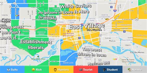 Des Moines Neighborhood Map