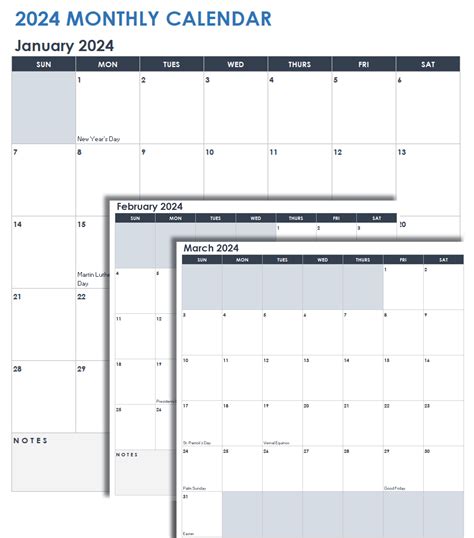 Free Google Sheets Monthly Calendar Templates | Smartsheet