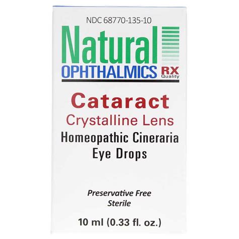 Natural Ophthalmics Cataract Eye Drops 10 ML - Homeopathic Formula for ...