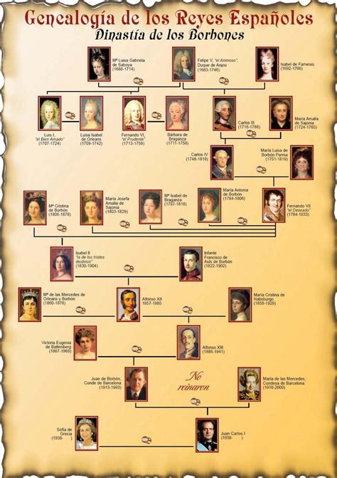 GENEALOGÍA DE LOS REYES ESPAÑOLES. LOS BORBONES Spain History, World ...