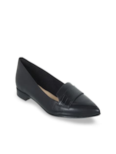 Buy Clarks Women Black Solid Leather Formal Loafers - Formal Shoes for Women 11459676 | Myntra