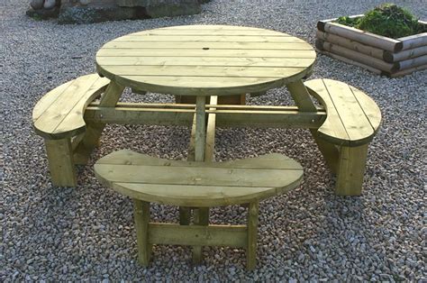 Elite Round Table & Bench Seat - Home Ark Fencing, Decking and ...