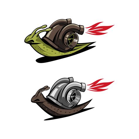 Snail with turbos speed logo 3485095 Vector Art at Vecteezy