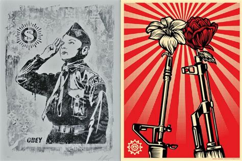 Shepard Fairey (OBEY) (1970) - Learn To Obey Stencil Series + M16 Vs ...