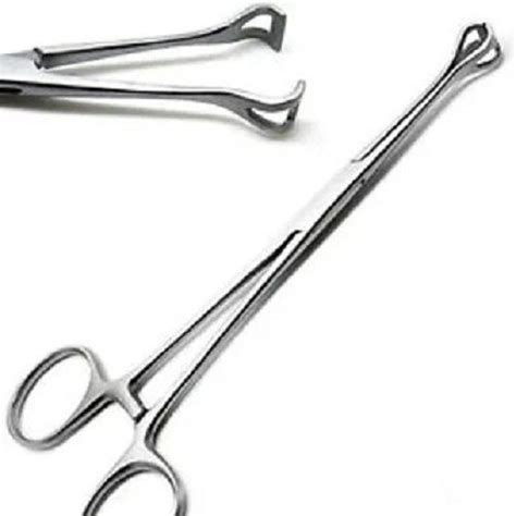 6 Inch Stainless Steel Material Tissue Holding Forceps Surgical ...