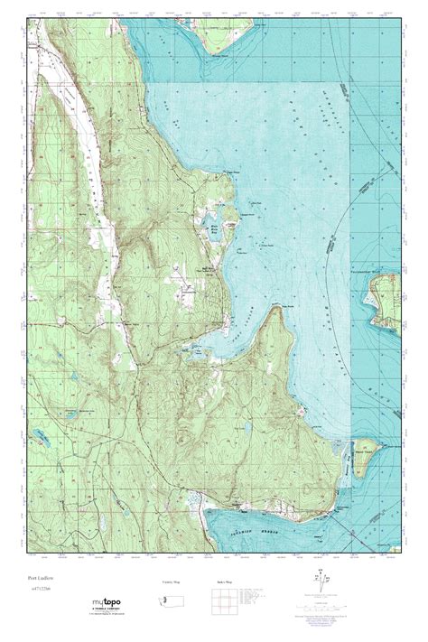 MyTopo Port Ludlow, Washington USGS Quad Topo Map