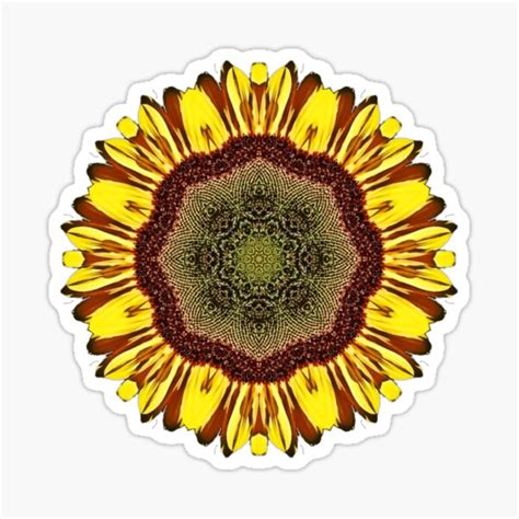 "Sunflower Yellow Aesthetic Oil Painting Pattern" Sticker for Sale by BubbleMench | Redbubble