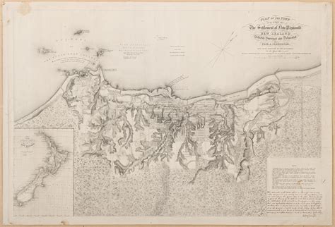 Plan of the town and part of the settlement of New Plymouth, New Zealand - Puke Ariki