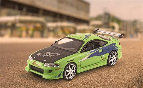 Amazon.com: Fast & Furious 1:24 Brian's Mitsubishi Eclipse Die-cast Car ...