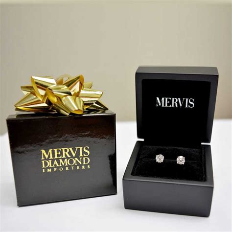 1.61 Carat Diamond Earrings - Studs – Mervis Diamond Importers