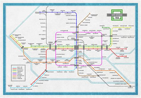 Rotterdam Metro Map 2050 Digital Art by Frans Blok - Pixels