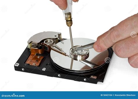 HDD repair stock photo. Image of memory, electronics, mirror - 5043104