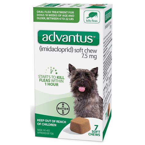 Advantus Chewable Flea Treatment for Small Dogs, 7 Soft Chews - Walmart.com - Walmart.com