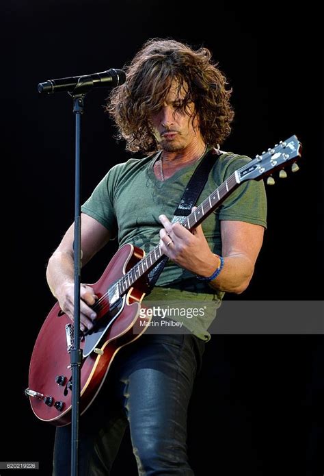 Chris Cornell of Soundgarden performs on stage at the Soundwave ...