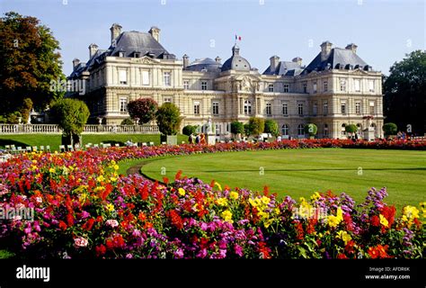 Luxemborg Gardens and the Musee du Luxembourg and Palace, Paris, France ...