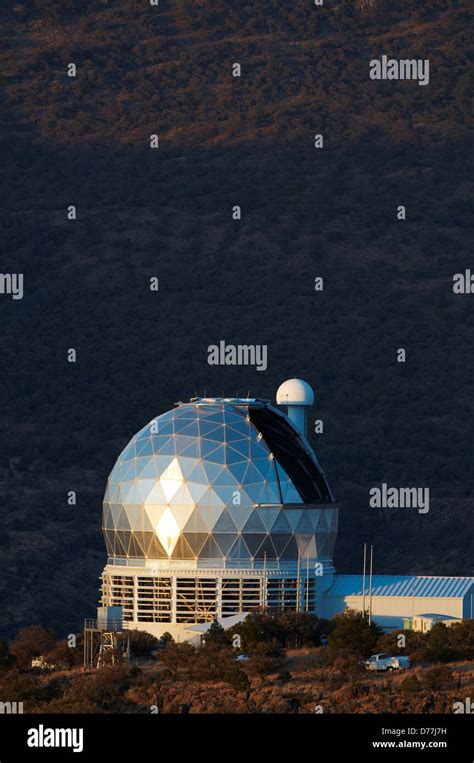 Telescope enclosure at McDonald Observatory Fort Davis Texas USA Stock ...