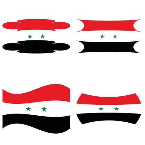 Flag of Syria, official colors, correct dimensions. Vector illustration ...