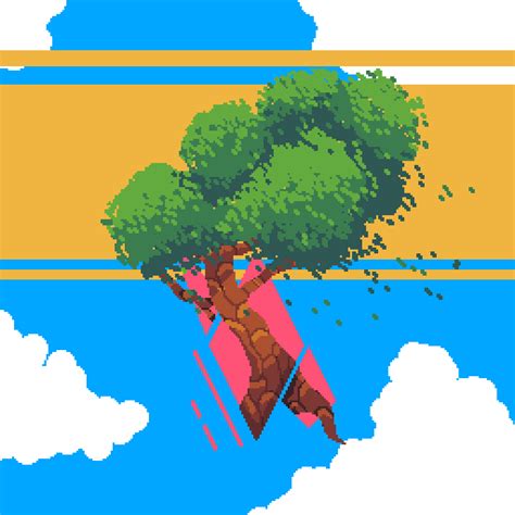 A Tree From Another World, Me, Pixel Art, 2022 : r/Art