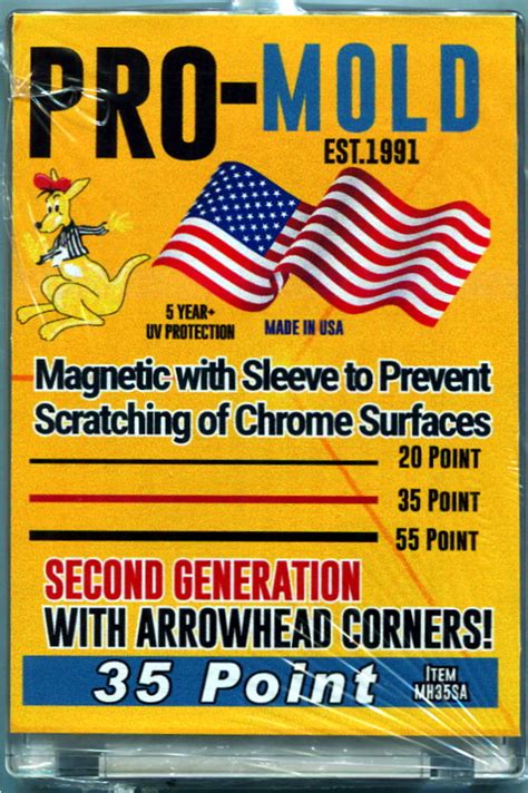 Pro-Mold Magnetic Arrow Corner Card Holder For Use With Penny Sleeve - 35 PT