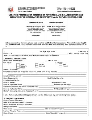 Dual Citizenship Certificate Philippines - Fill and Sign Printable ...