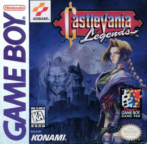 Castlevania Legends (1997) Game Boy box cover art - MobyGames | Retro gaming, Retro gaming art ...