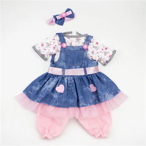 KAYDORA Cute Reborn Baby Doll Clothes Fit for 20 22 inch Reborn Baby Dolls Dress Accessories ...