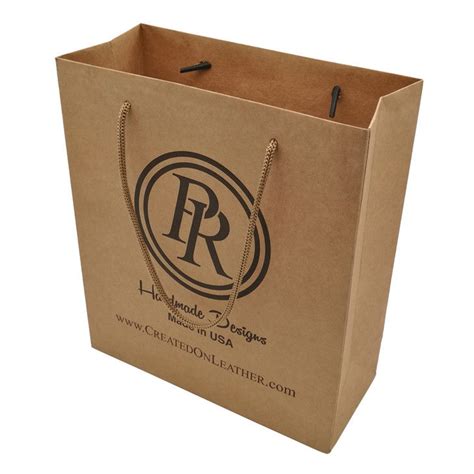 Cheap Recycled Custom Logo Printed Personalized Kraft Paper Bags With Handles