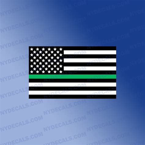 Thin Green Line Flag Decal ,military Decal, American Military Flag ...